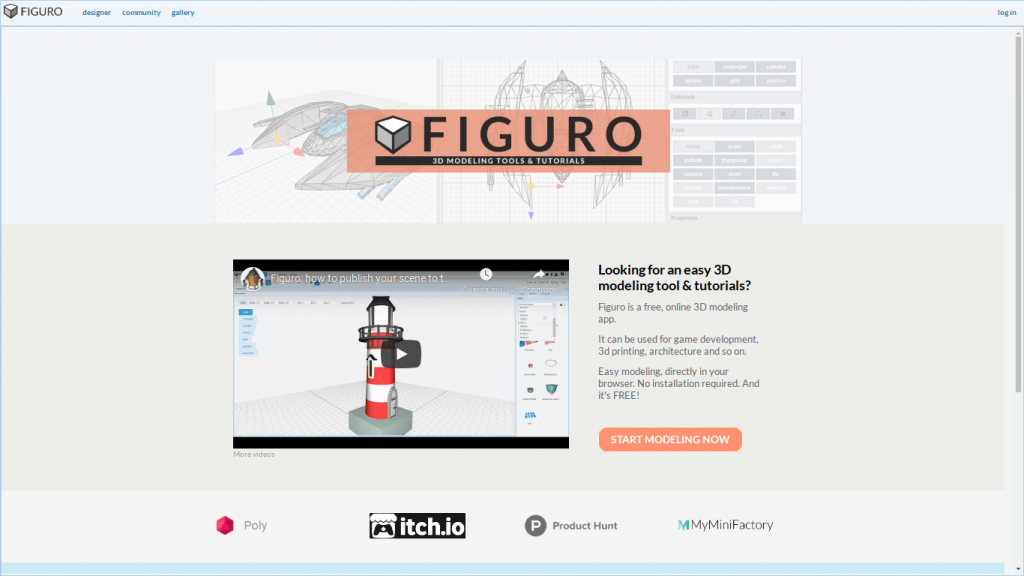 figuro.io software di modellazione 3d online gratuito