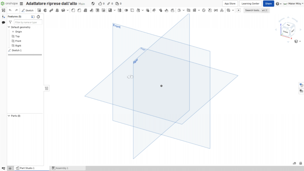 interfaccia onshape